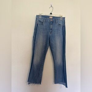 Mother insider crop step gray light kitty racer 29